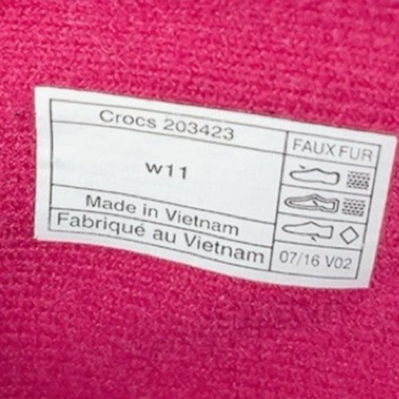 Crocs Lodge Point Lace-Up Snow Boots Women’s Faux Fur Trim Pomegranate - Picture 12 of 12